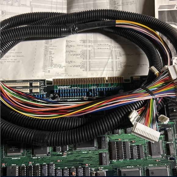 Konami Soccer Superstars 4 Player Kit w/ Cables + Manual Jamma Arcade PCB Board - Picture 6 of 12